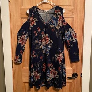 Maurices floral cold shoulder dress
